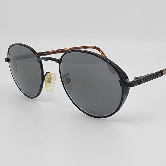 Maui Jim MJ-155-2M Spectator Black Frame Polarized Grey Lens Sunglasses Italy
